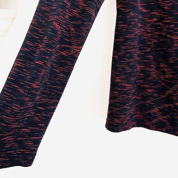 EUC Under Armour ThreadBorne Red & Black Seamless 1/4 Zip Long Sleeve - Picture 4 of 8